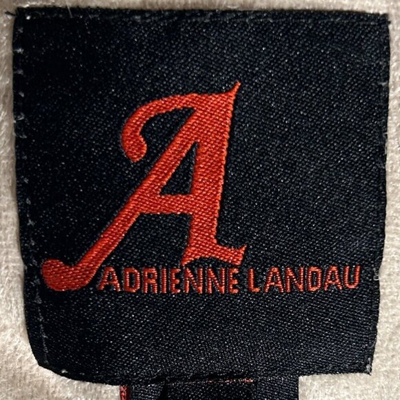 Adrienne Landau SZ M Reversible Fur & Suede Kimono Style Coat Chic Luxury Unique - Picture 13 of 15